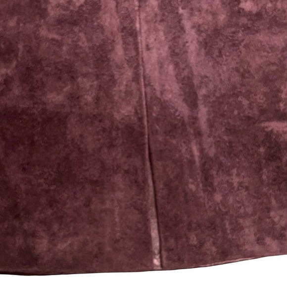 Blank NYC Women's Faux Suede Mini Skirt in Plum, Women's Size 26/Small - Picture 6 of 11
